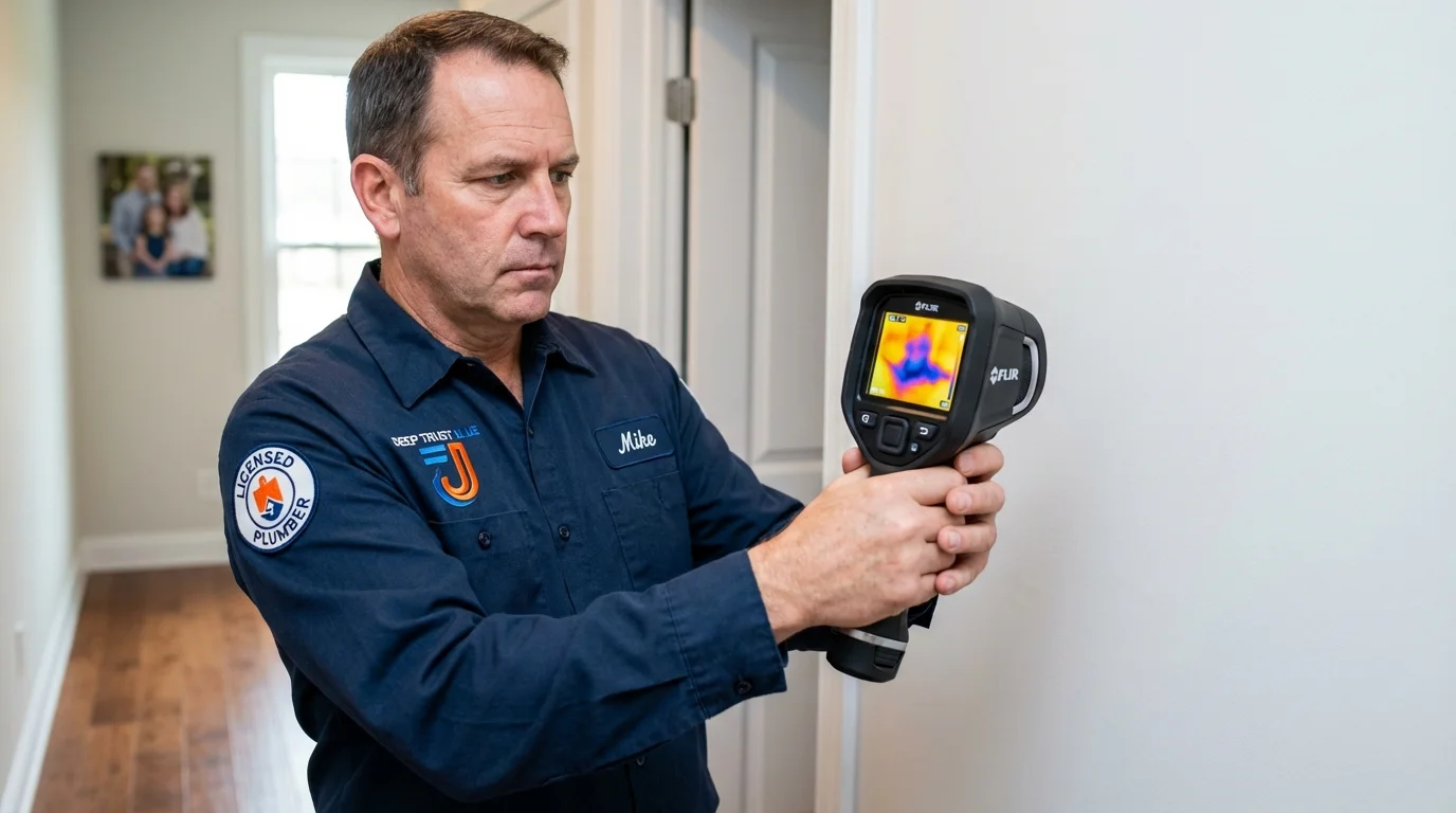 Thermal imaging leak detection by Johns Plumbing LLC in Barberton